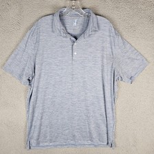 johnnie-O Huron Polo Shirt Men's XL Blue Featherweight Performance JMPO4690