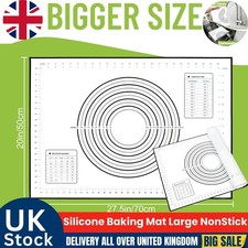 Silicone Baking Mat Large NonStick Kneading Rolling Pastry Fondant Cake Dough