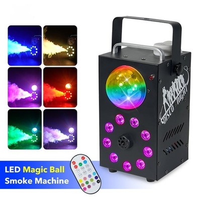 Magic Ball 700W RGB 3in1 DMX Remote  LED Fog Smoke Machine for Dj Bar club party
