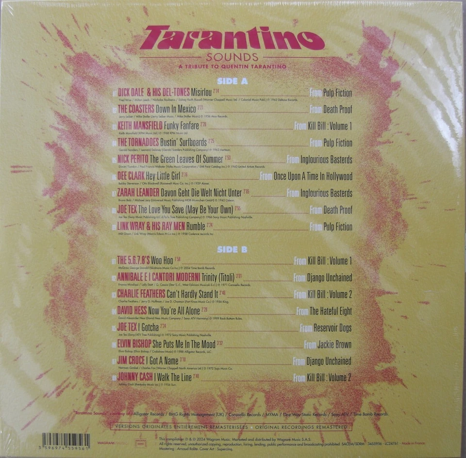 Various – Tarantino Sounds - A Tribute To Quentin Tarantino Vinyl, LP, Compi - Bild 2 von 2