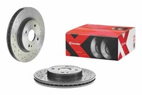 2X Bremsscheibe Xtra Line - Xtra Brembo 09.A968.1X FüR Mazda Ford Fiesta 6 CB1
