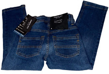  WOW NWT Boys Size 4 Kenneth Cole Blue Skinny Slim Fit Jeans Adjustable Waist