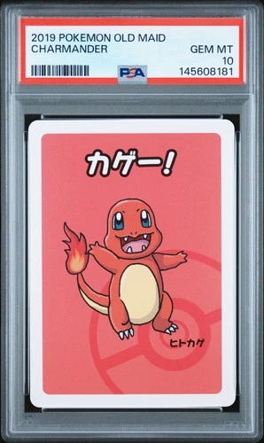 2019 POKEMON OLD MAID CHARMANDER PSA 10