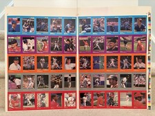 2 - 1988 THE STAR CO. GOLD UNCUT SHEETS Dave Winfield, Eric Davis & 3 Others