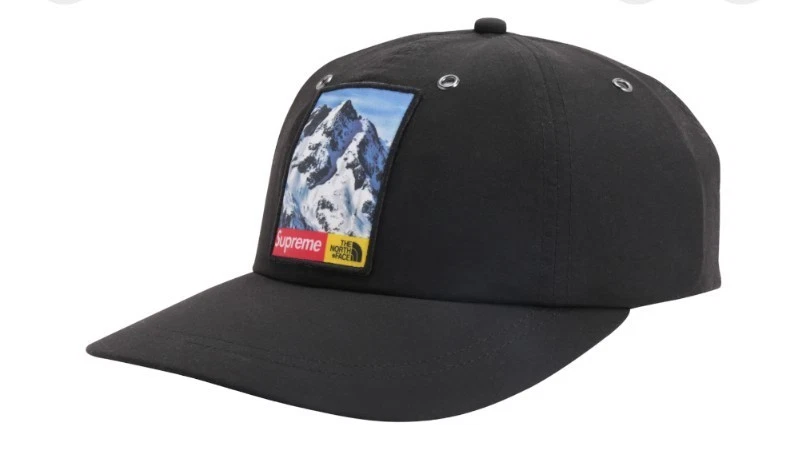 Supreme x The North Face Mountain 6 Panel Hat Black