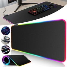 Image of 80x30cm Gaming Mouse Mat Gaming Mouse Pad Mouse Mat RGB Waterproof Extra Large
