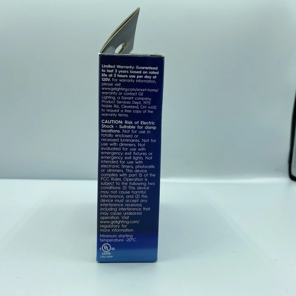 GE CYNC Smart Color Change Bulbs WiFi Compatible w Alexa & Google 40W B11 - Image 2 of 4