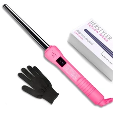 Herstyler Baby Curls Small Curling Wand - Mini Curling Iron - 1/2 to 3/4 Tape...