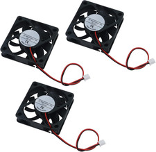 3-Pack 60x60x15mm 6015 12V Brushless DC Cooling Fan 2-Pin for 3D Printer DIY