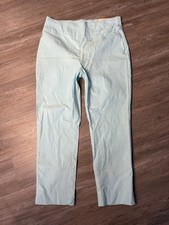 Chico's So Slimming Slim Stretch Crop Dress Pants Light Aqua Blue New NWT Sz 0
