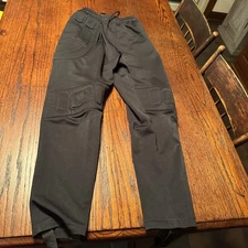 Diadora Soccer Goalie Stirrup Pants Youth Large Black Poly Pad Legs Drawstring