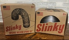 Slinky Original Walking Spring toy Metal Retro Toy New In Sealed Box USA Set 2