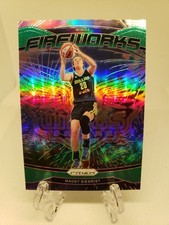 2024 Panini Prizm WNBA Maddy Siegrist Fireworks #10 Green Prizm Insert