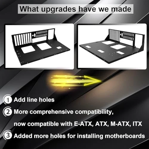 DIY Gaming Computer Case - E-ATX/ATX/M-ATX/ITX Open Chassis, Heat Dissipation Te - Image 3 of 4