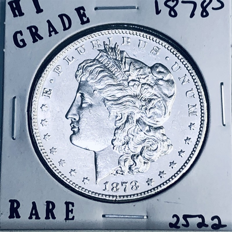 1878 S MORGAN SILVER DOLLAR HI GRADE GENUINE U.S. MINT RARE COIN 2522