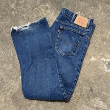 Vintage 70's Levis 517 Medium Wash Denim Blue Jeans Vtg Mens 36x30