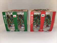 Vintage Luminarc Set of 8 Christmas Tree 16 o...