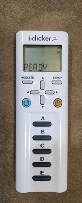 iClicker 2 Student Remote Model RLR14 White Classroom Response Clicker TESTED