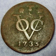 1735 New York Penny VOC West Frisia Colonial Copper Cent Certificate Authenticit