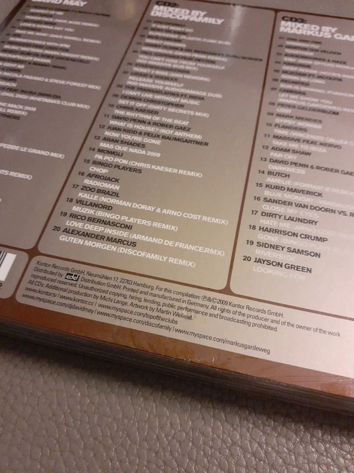 3 CD Kontor - Top Of The Clubs - Volume 43 - Various Sampler - Neu und OVP - Bild 4 von 4