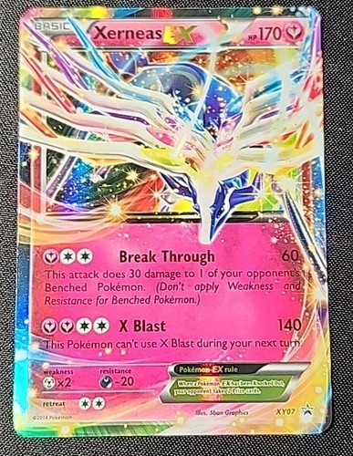 Pokémon TCG Xerneas EX XY Black Star Promos XY07 Holo Promo HP