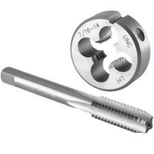 7/1614 UNC Tap And Die Set Left Hand Machine Thread Tap Round Die Tool