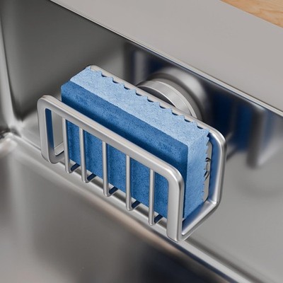 TAILI Sponge Holder for Kitchen Sink with Strong Suction Cup, Removable Sponge H