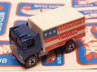 G49 Mattel Hot Wheels Redline Flying Colors Blue American Hauler Semi Truck