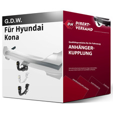 Anhängerkupplung abnehmbar für Hyundai Kona 06.2017-04.2023 inkl. EBA top neu