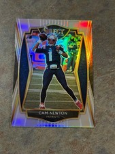 Cam Newton 2020 Panini Select Premier Level Silver Prizm #136 NE Patriots