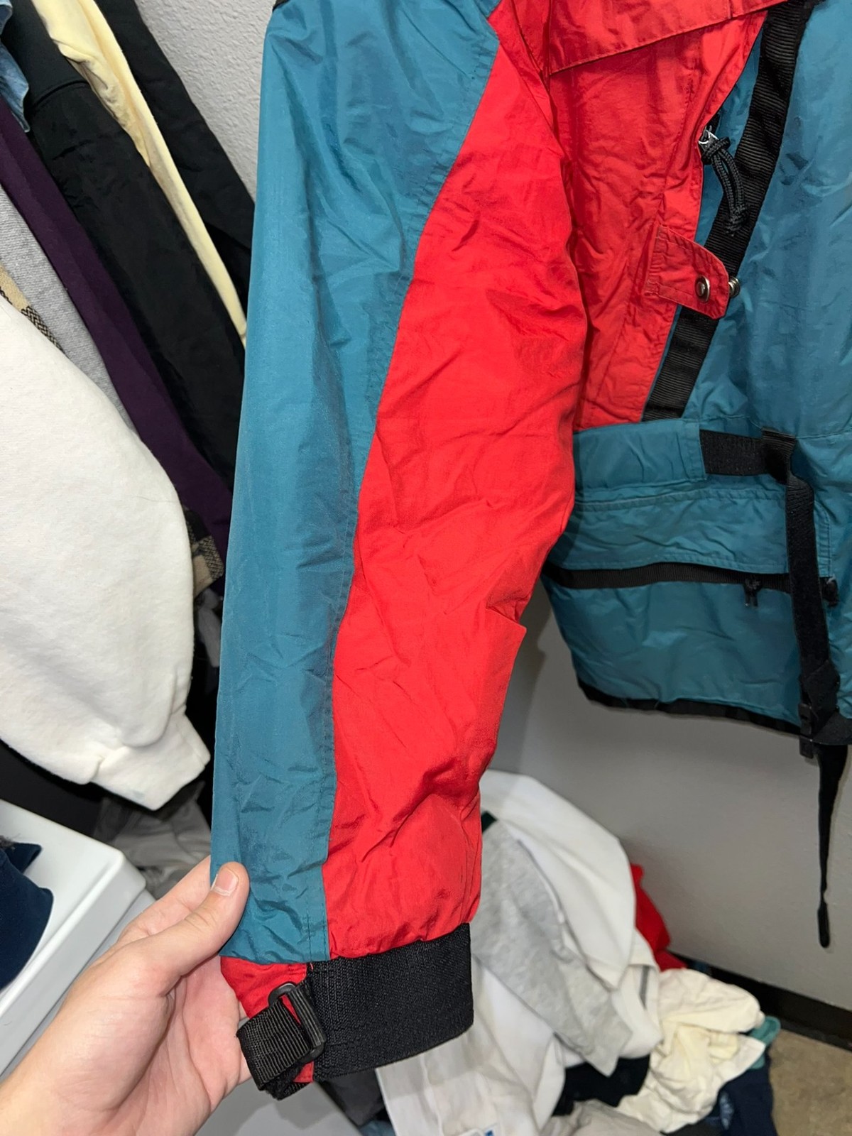 Boulder Tech Microlite Colorblock Ski Jacket Red … - image 7