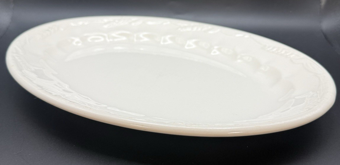 VTG Ironstone Wheat Royal Staffordshire Wilkinson England Oval Platter READ