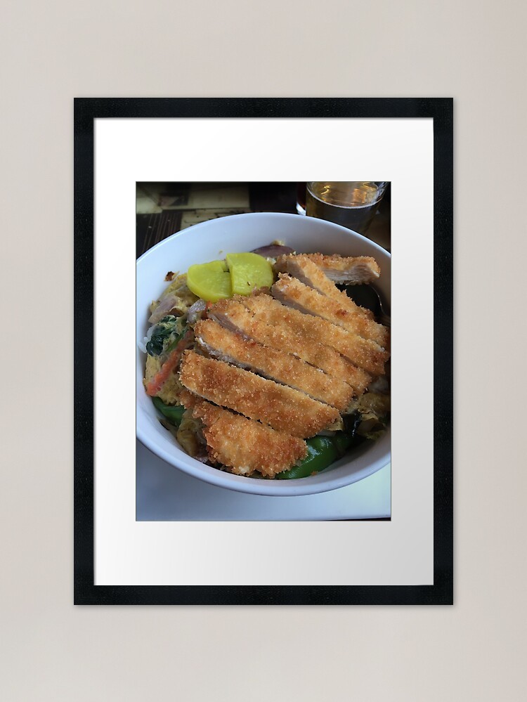 Huhn Katsu Gerahmter Kunstdruck Gerahmtes Wandbild Poster Leinwanddruck Bild