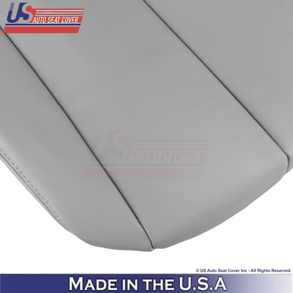 2011-2014 For Toyota Sienna Genuine Leather 2nd Row Bottom Seat Covers Lt. Gray - Image 4 of 4