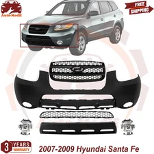 Front Bumper Cover & Grille Assembly For 2007-2009 Hyundai Santa Fe