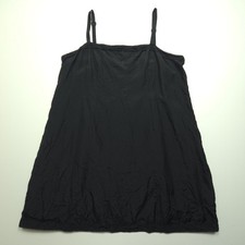 Eileen Fisher Womens Slip Large Black 100 Silk Chiffon Full Adjustable Straps L