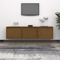 Tv-SchräNke 3 Stk. Honigbraun Massivholz Kiefer