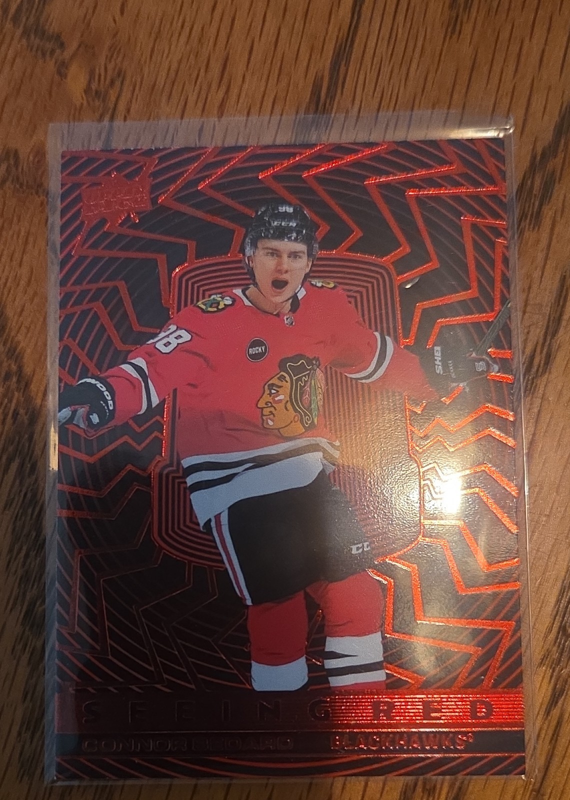 2023-24 Upper Deck Extended Series - Seeing Red Connor Bedard #SR-45 (RC)