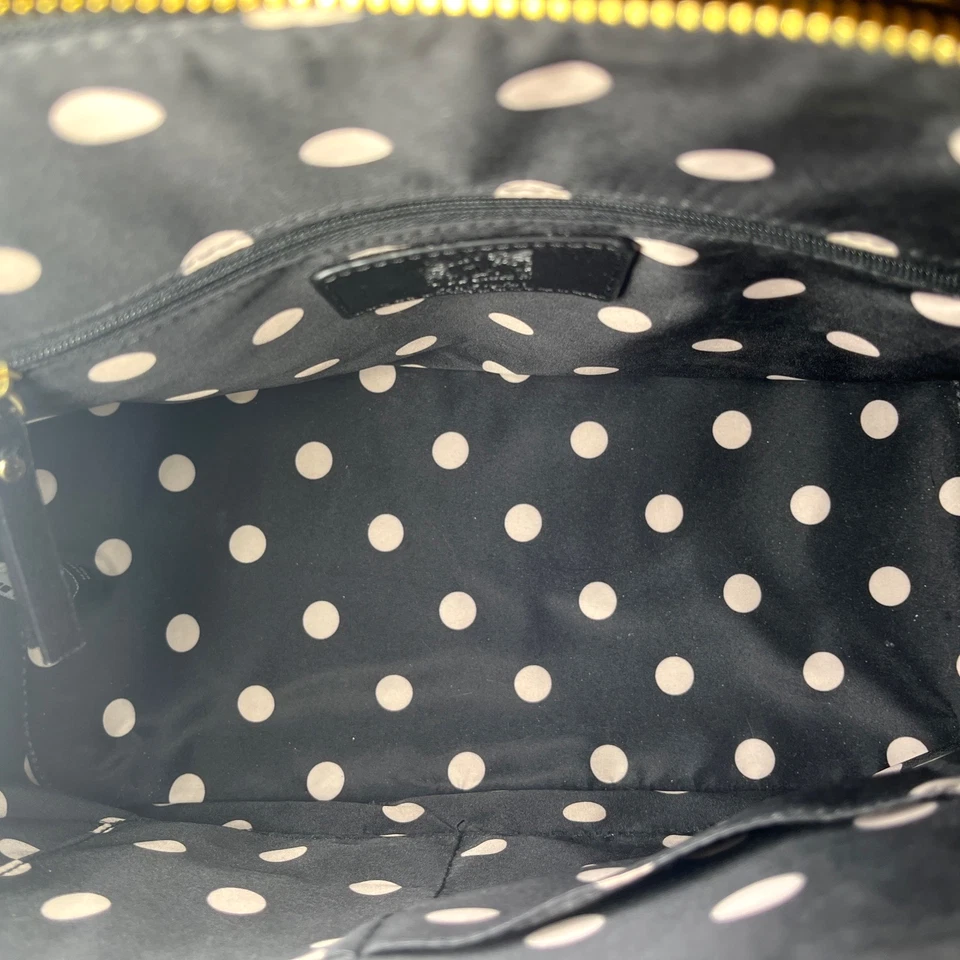 Bolso de mano Anne Klein grande negro imitación cuero asa superior mano abovedada Foto 3 de 4