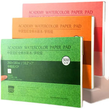 100% Cotton Watercolor Paper Pad 300gsm 200gsm Sketchbook Art 20 Sheets UK