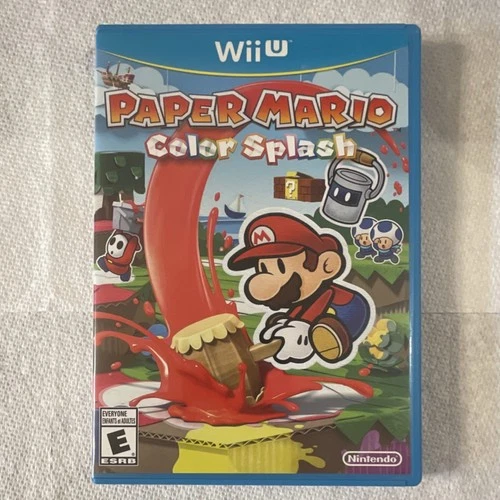 🔥NEAR MINT🔥 Paper Mario: Color Splash Nintendo Wii U 2016