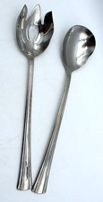 Reed  Barton BROOKSHIRE Stainless Flatware SALAD SERVING SET 12.5" Spoon  Fork