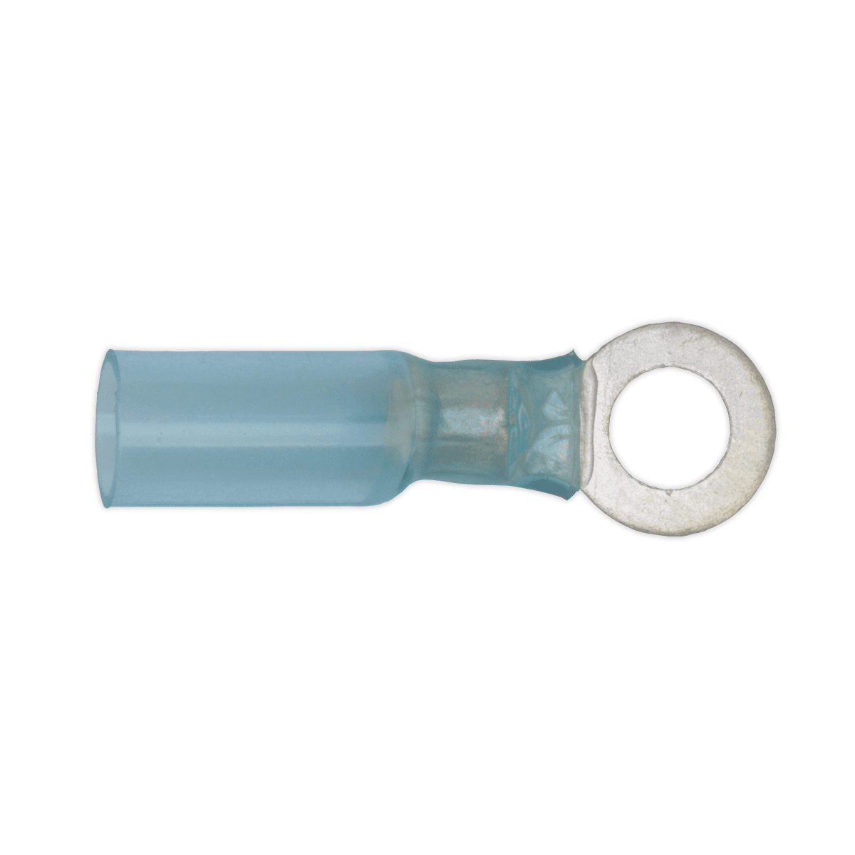 Sealey BTSR2564 Heat Shrink Ring Terminal 6.4mm, Blue - Pack of 25
