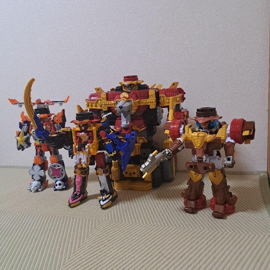 Power Rangers Ninja Steel DX Lion Ha Oh Fire set MEGAZORD