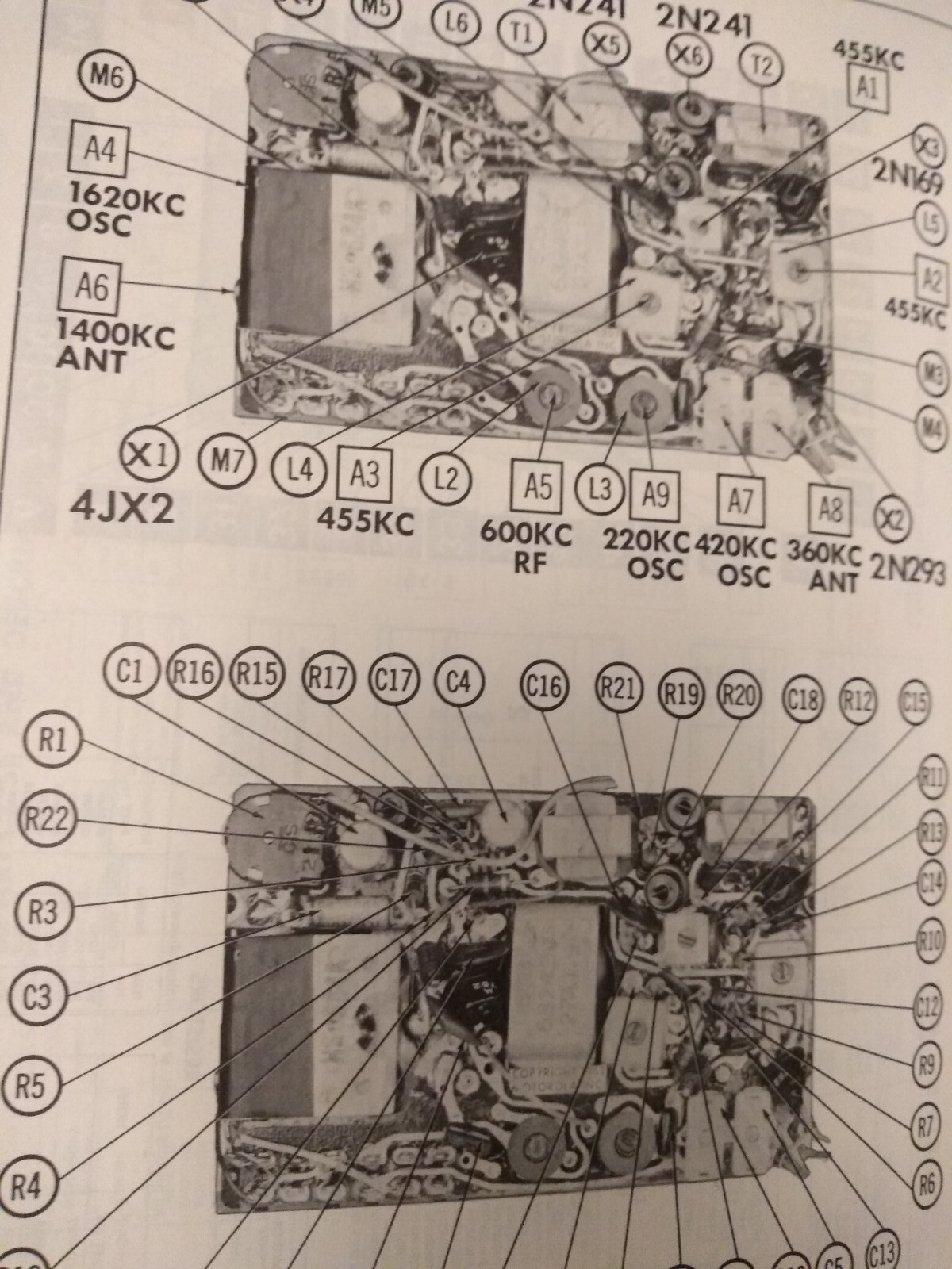 SAMS Photofact Folder Set 419 Television Receivers etc 1950s 1960s TV schematics