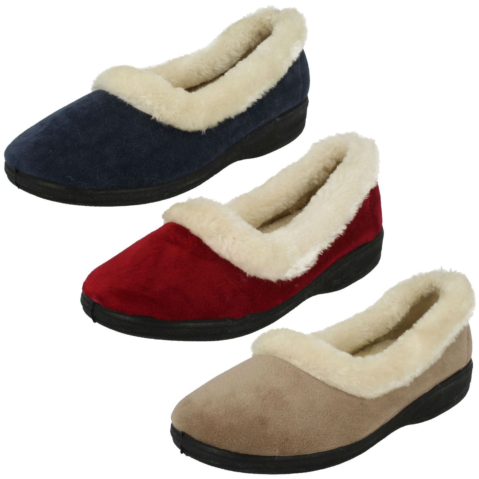 Ladies Four Seasons Memory Foam Full Slippers Susan Ladies Four Seasons Memory Foam Full Slippers Susan