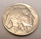 1935 P INDIAN HEAD "BUFFALO" NICKEL  CULL  **FREE SHIPPING**