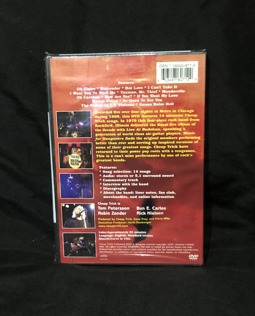 Cheap Trick: Music for Hangovers (DVD, 2002) Brand New Cheap Trick: Music for Hangovers (DVD, 2002) Brand New