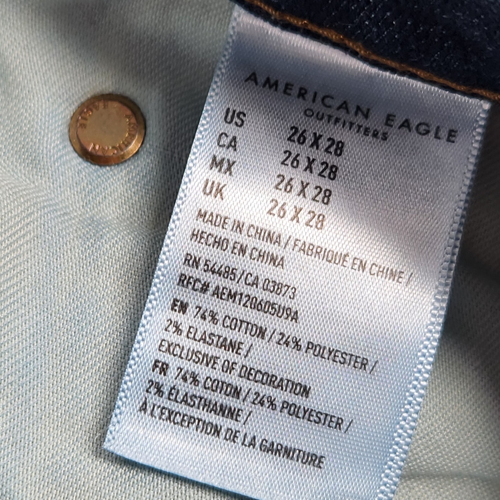 American Eagle Men Next LevelFlex Slim Jeans Sz 2… - image 11