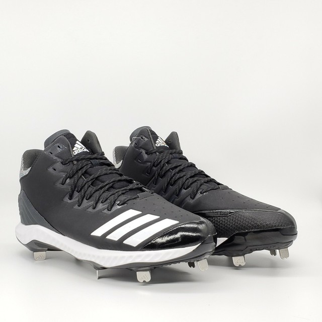 adidas men's icon v bounce mid metal baseball cleats